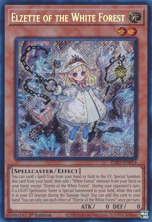 Elzette of the White Forest [INFO-EN014] Secret Rare | Mega City Incorporated