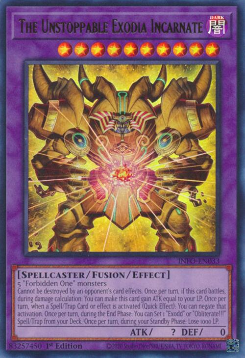 The Unstoppable Exodia Incarnate [INFO-EN033] Ultra Rare | Mega City Incorporated