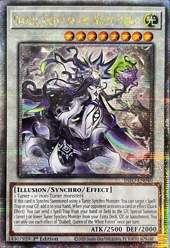 Diabell, Queen of the White Forest (Quarter Century Secret Rare) [INFO-EN040] Quarter Century Secret Rare | Mega City Incorporated