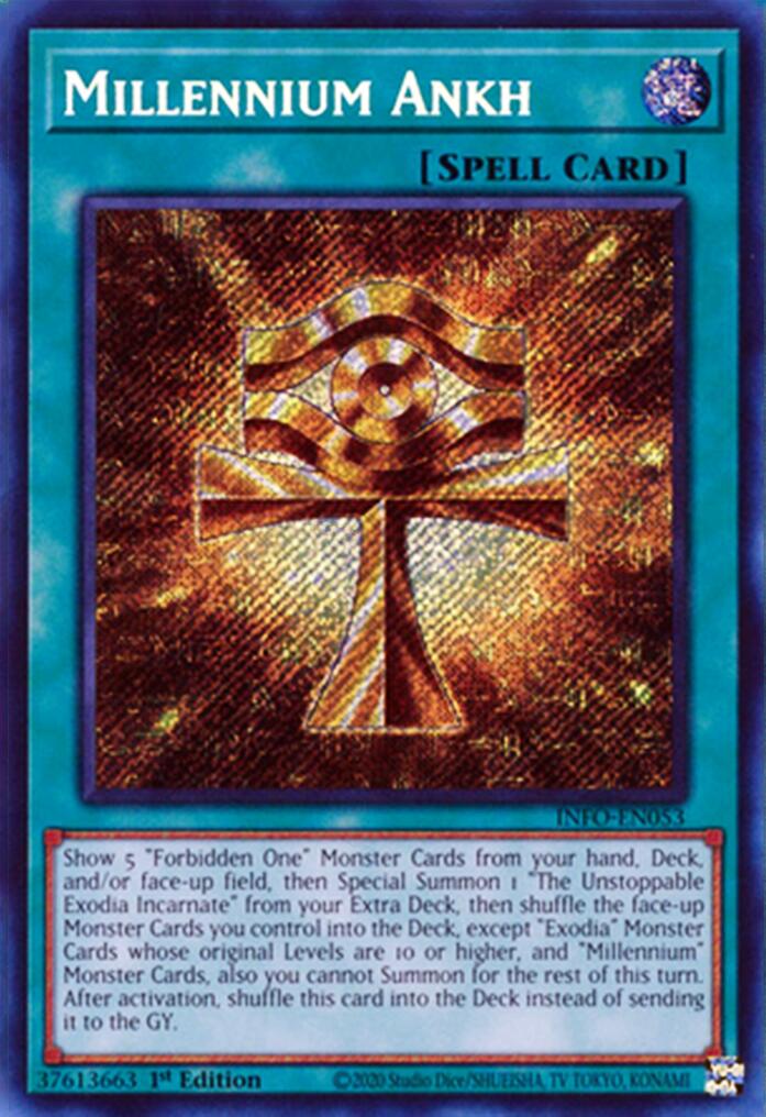 Millennium Ankh [INFO-EN053] Secret Rare | Mega City Incorporated