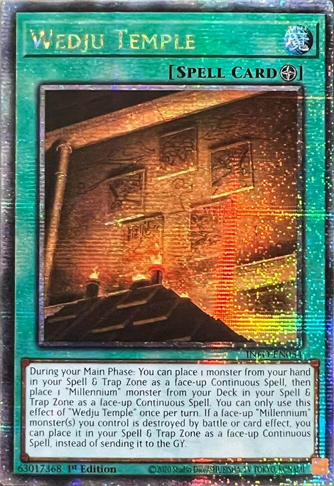 Wedju Temple (Quarter Century Secret Rare) [INFO-EN054] Quarter Century Secret Rare | Mega City Incorporated