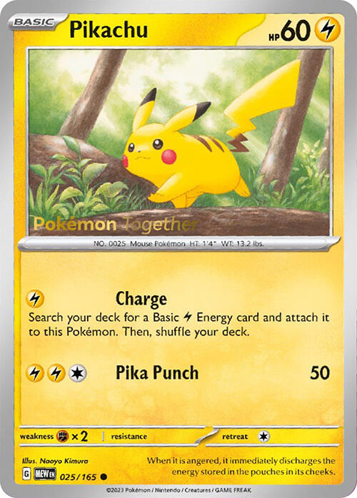 Pikachu (025/165) (PokePost Promo) [Scarlet & Violet 151] | Mega City Incorporated