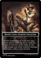 Bounty: Lyssa, Sterling Collector // Bounty Rules Double-Sided Token [Outlaws of Thunder Junction Commander Tokens] | Mega City Incorporated