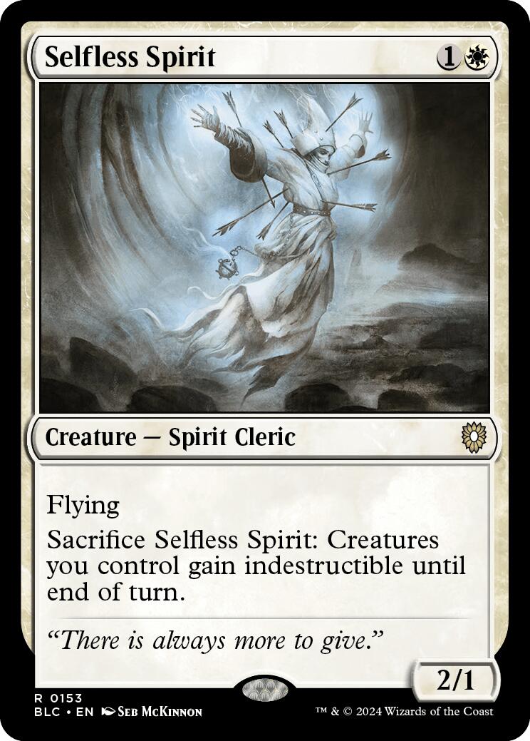 Selfless Spirit [Bloomburrow Commander] | Mega City Incorporated
