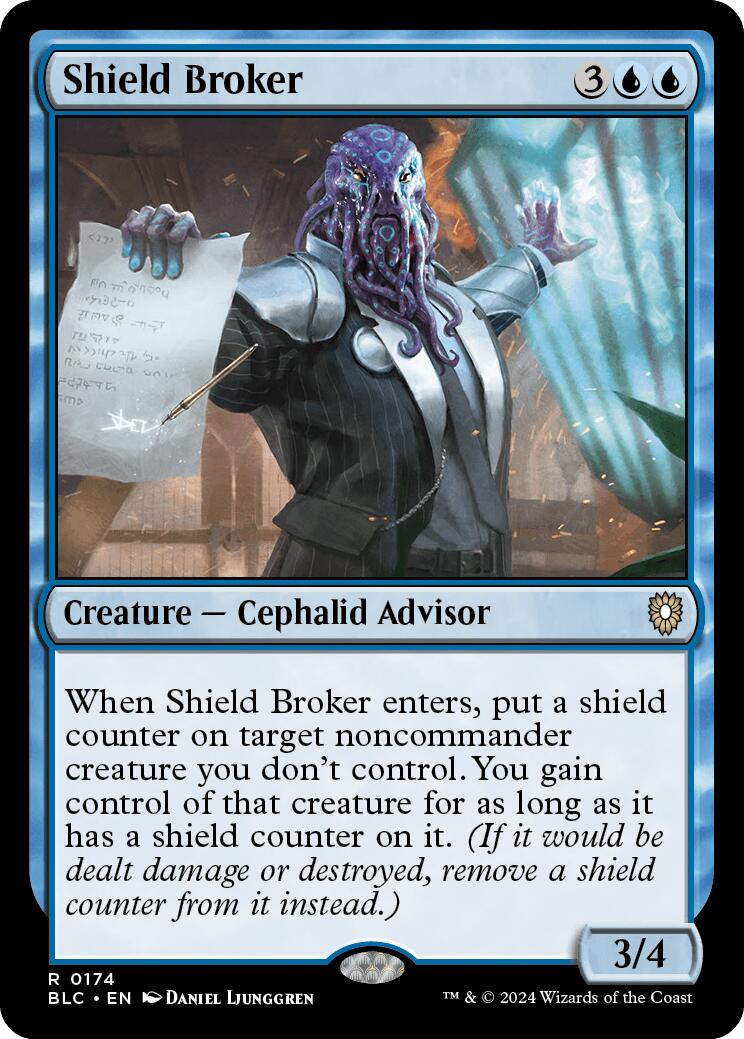 Shield Broker [Bloomburrow Commander] | Mega City Incorporated