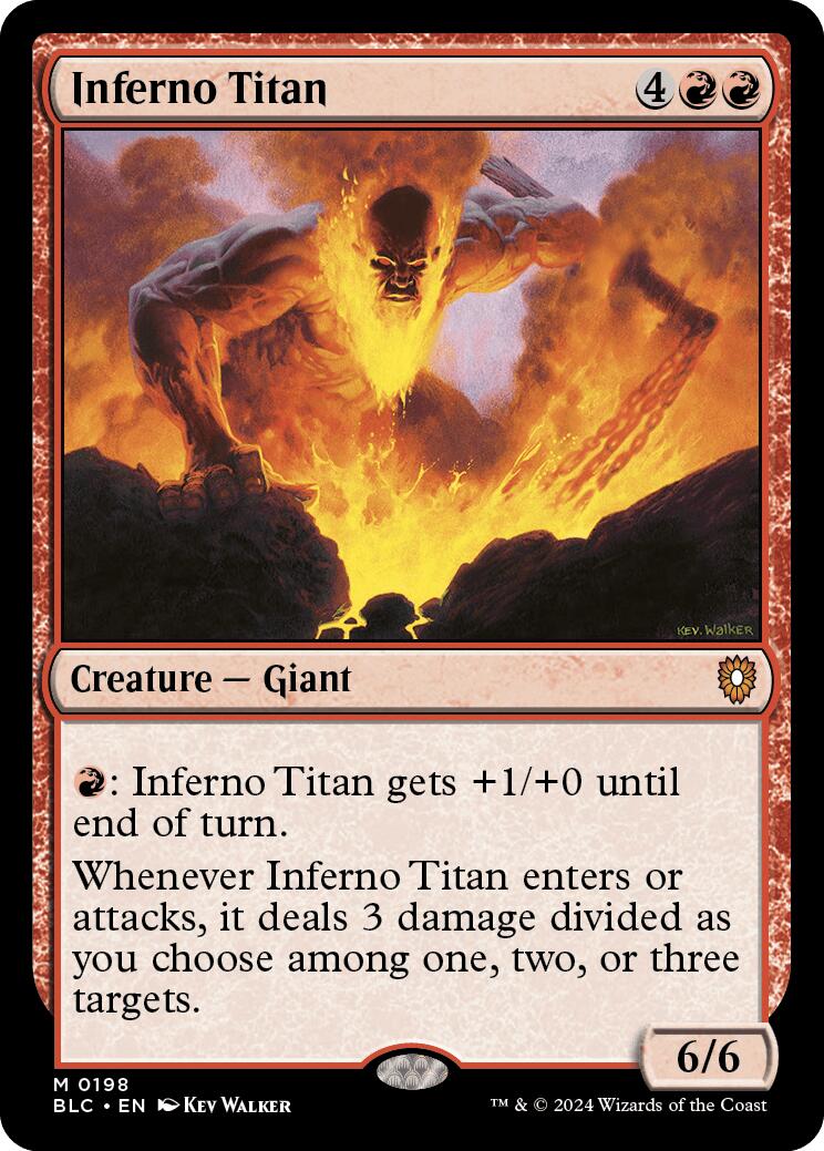 Inferno Titan [Bloomburrow Commander] | Mega City Incorporated