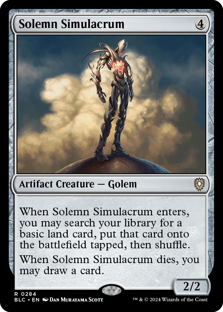 Solemn Simulacrum [Bloomburrow Commander] | Mega City Incorporated