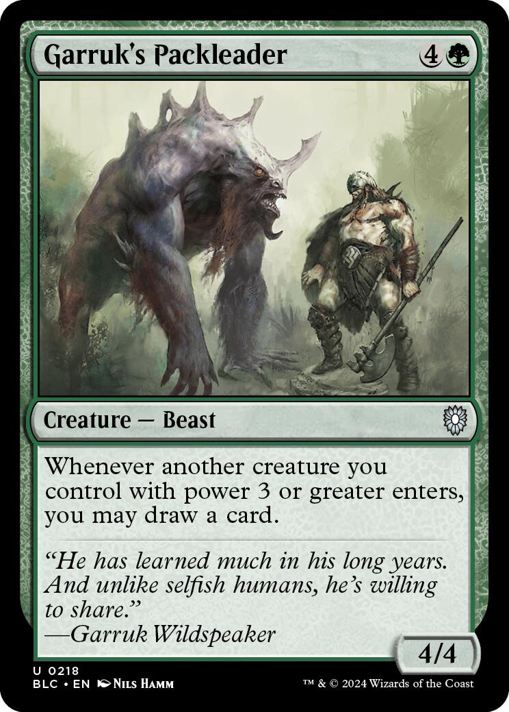 Garruk's Packleader [Bloomburrow Commander] | Mega City Incorporated