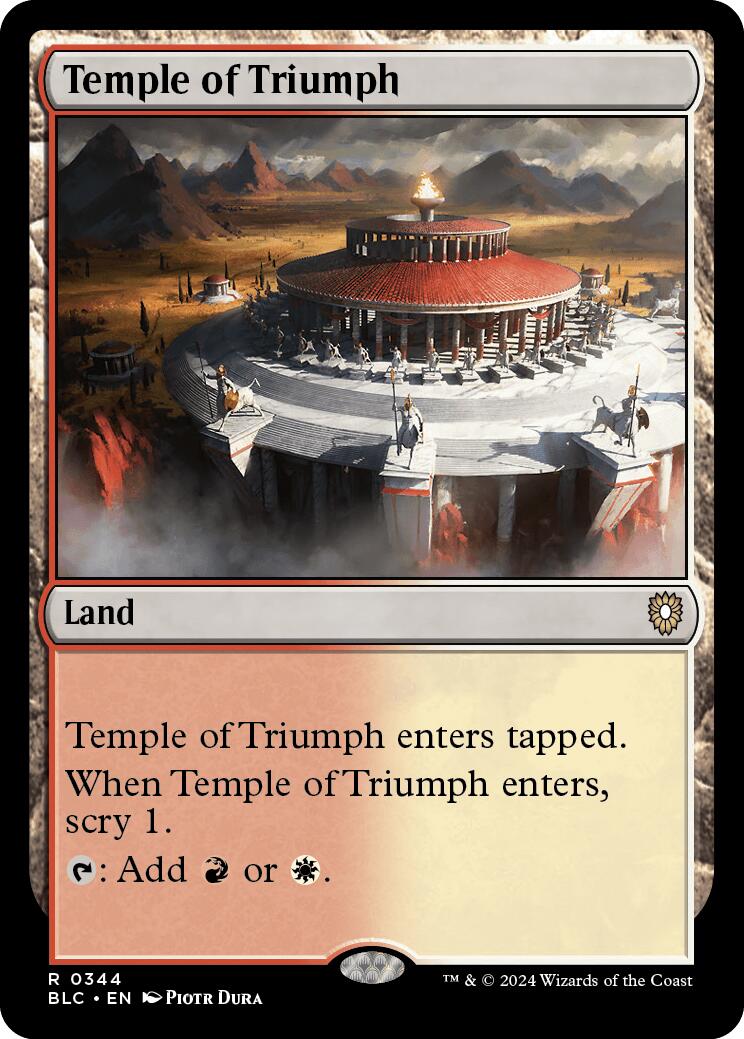 Temple of Triumph [Bloomburrow Commander] | Mega City Incorporated