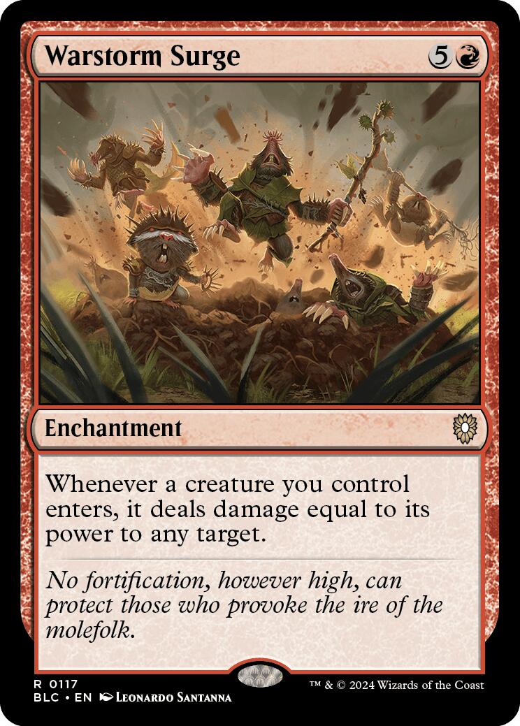 Warstorm Surge [Bloomburrow Commander] | Mega City Incorporated
