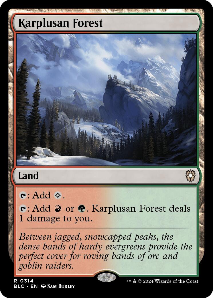 Karplusan Forest [Bloomburrow Commander] | Mega City Incorporated