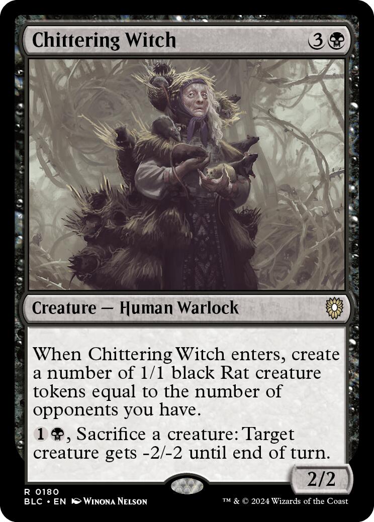 Chittering Witch [Bloomburrow Commander] | Mega City Incorporated