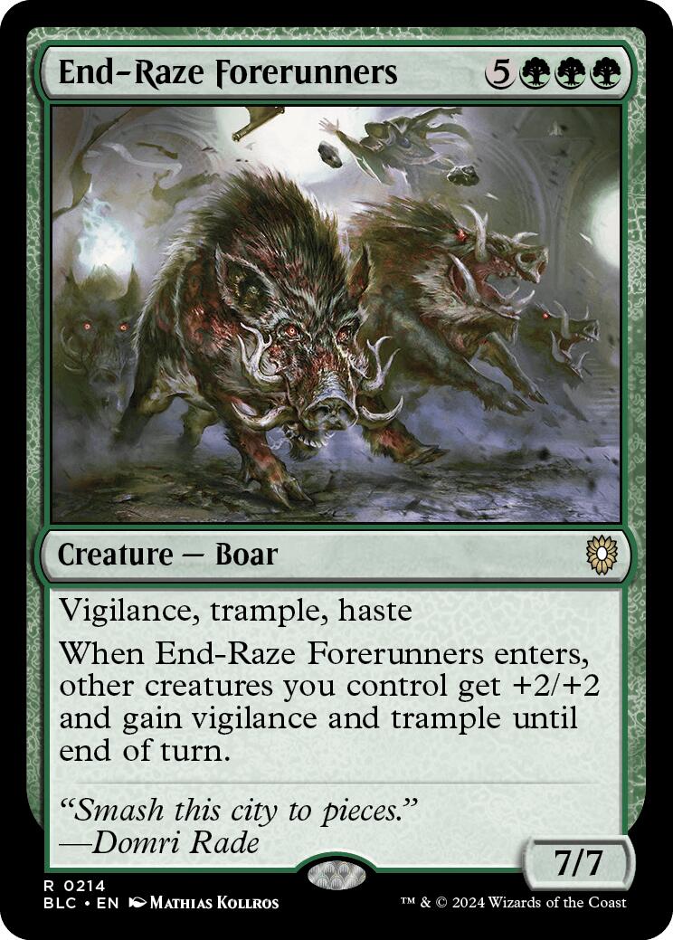 End-Raze Forerunners [Bloomburrow Commander] | Mega City Incorporated