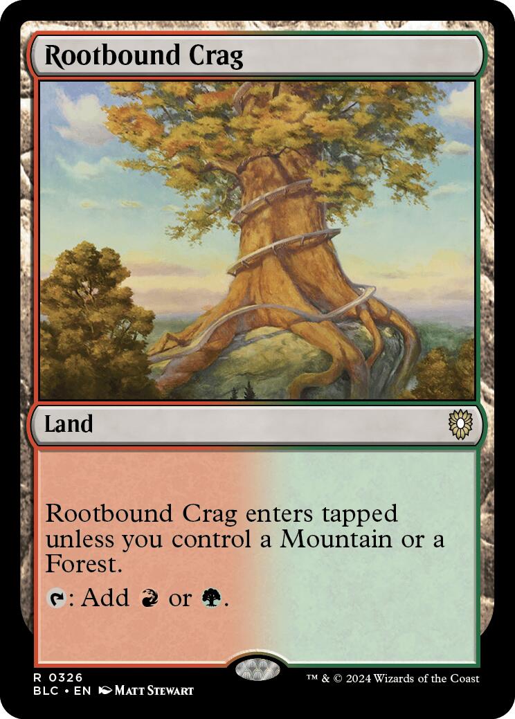 Rootbound Crag [Bloomburrow Commander] | Mega City Incorporated