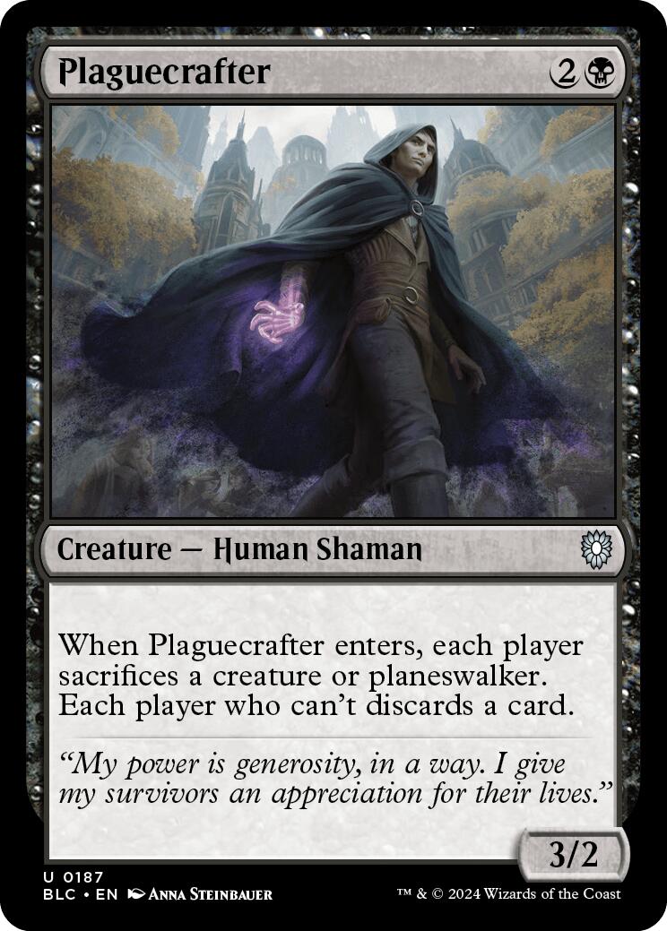 Plaguecrafter [Bloomburrow Commander] | Mega City Incorporated