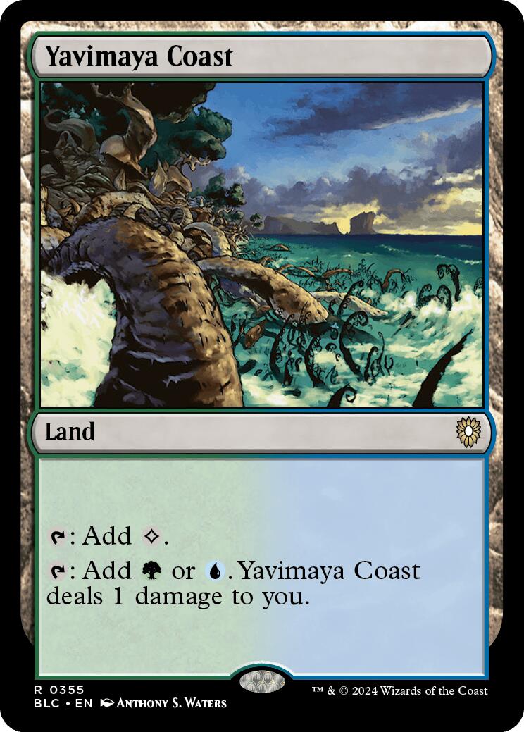 Yavimaya Coast [Bloomburrow Commander] | Mega City Incorporated