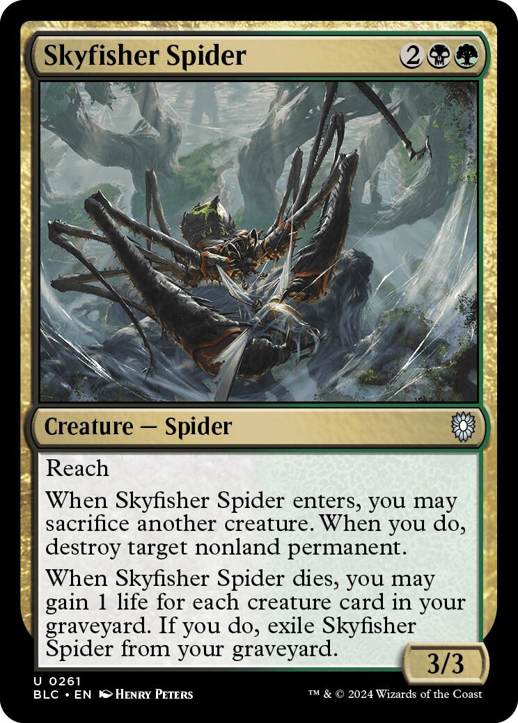 Skyfisher Spider [Bloomburrow Commander] | Mega City Incorporated