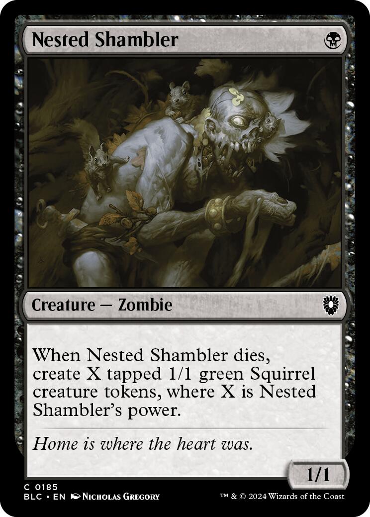 Nested Shambler [Bloomburrow Commander] | Mega City Incorporated