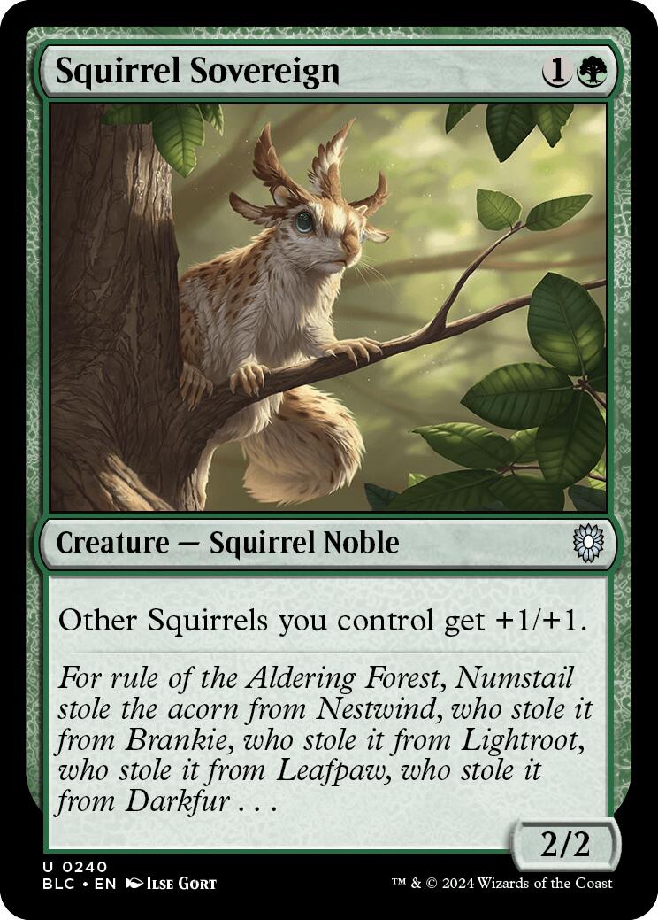 Squirrel Sovereign [Bloomburrow Commander] | Mega City Incorporated