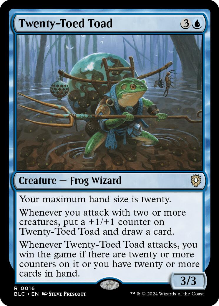 Twenty-Toed Toad [Bloomburrow Commander] | Mega City Incorporated