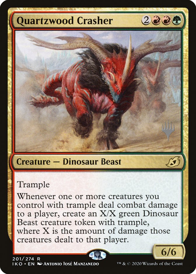 Quartzwood Crasher (Promo Pack) [Ikoria: Lair of Behemoths Promos] | Mega City Incorporated