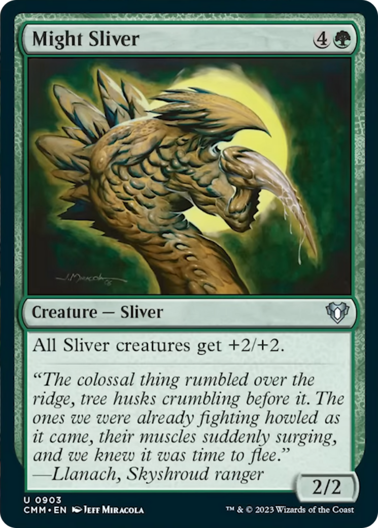 Might Sliver [Commander Masters] | Mega City Incorporated