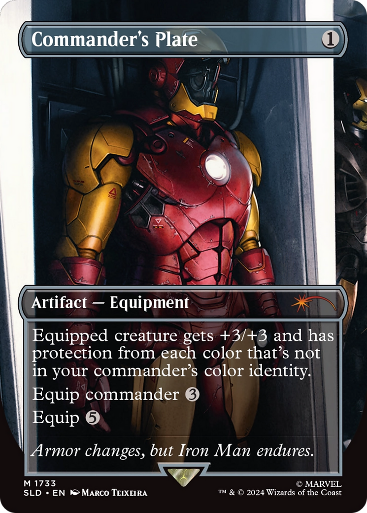 Commander's Plate (1733) (Rainbow Foil) [Secret Lair Drop Series] | Mega City Incorporated