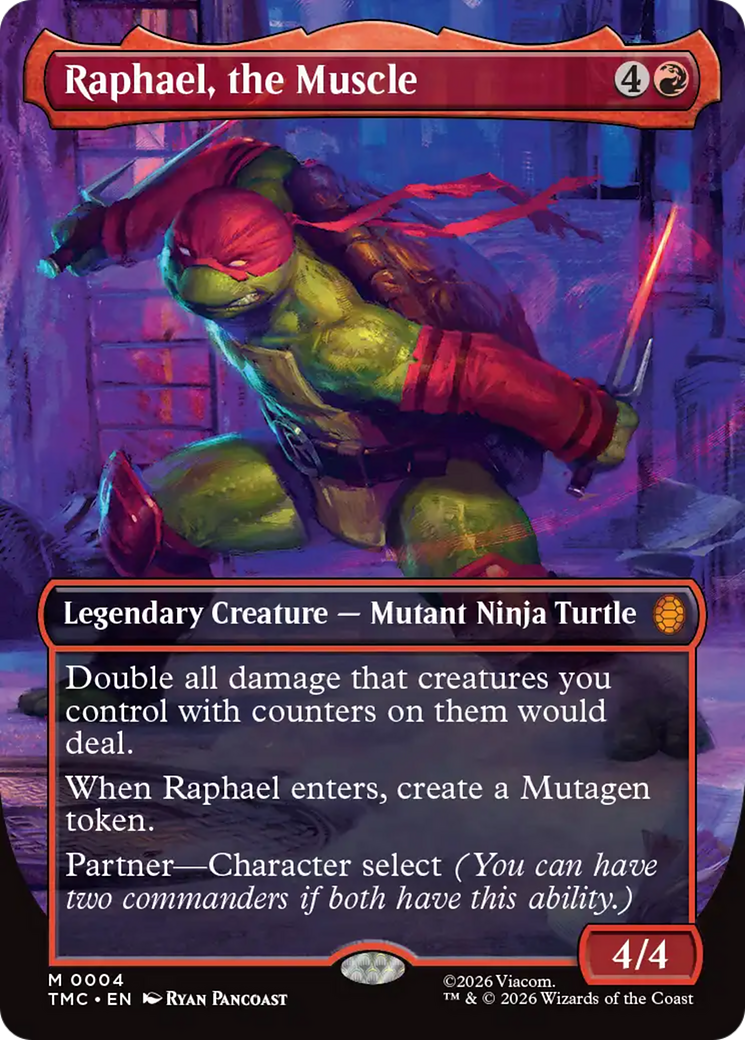 Raphael, the Muscle (Borderless) [Teenage Mutant Ninja Turtles Commander] | Mega City Incorporated
