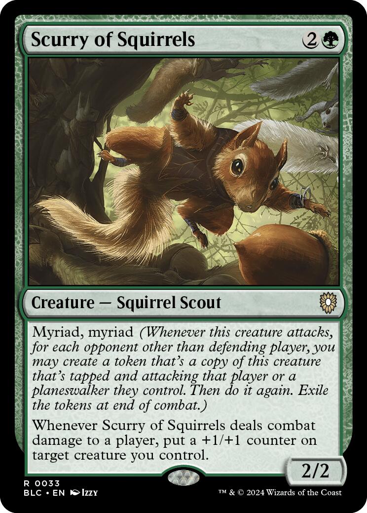 Scurry of Squirrels [Bloomburrow Commander] | Mega City Incorporated