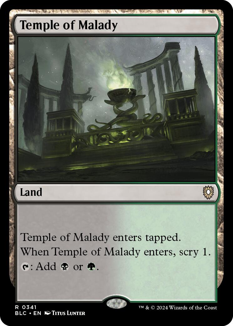 Temple of Malady [Bloomburrow Commander] | Mega City Incorporated