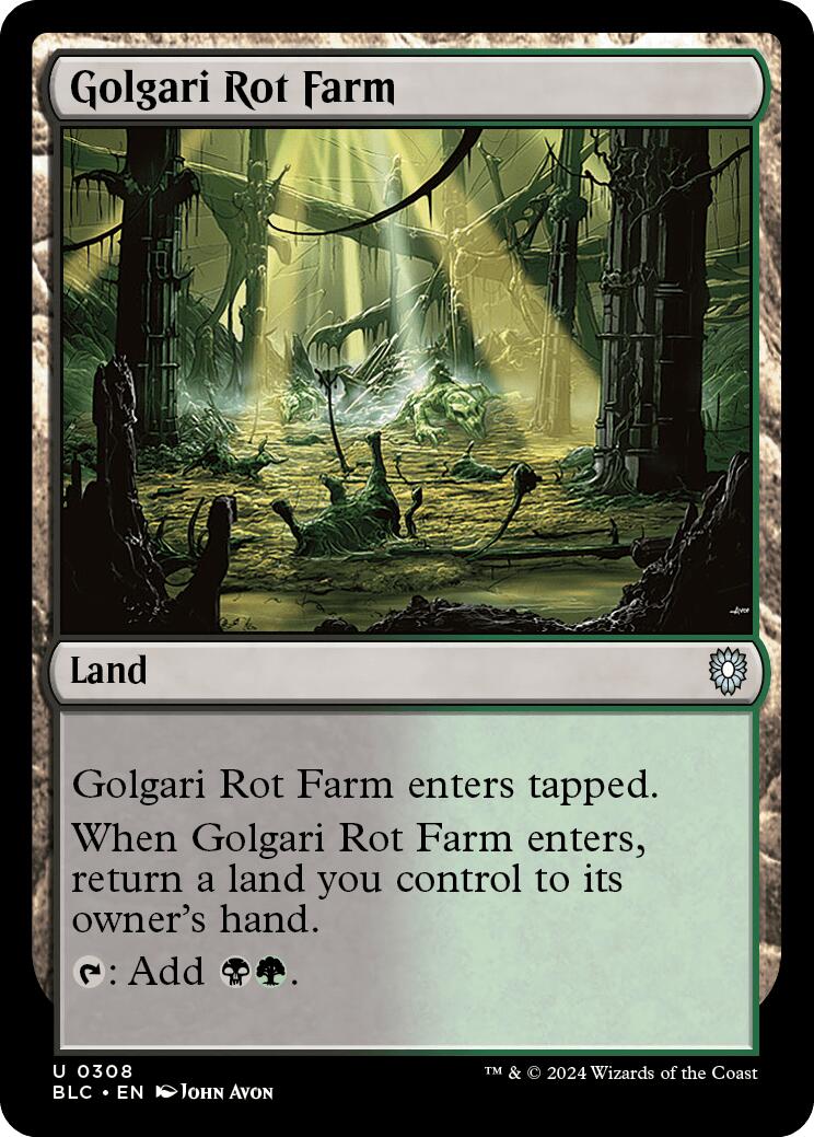 Golgari Rot Farm [Bloomburrow Commander] | Mega City Incorporated