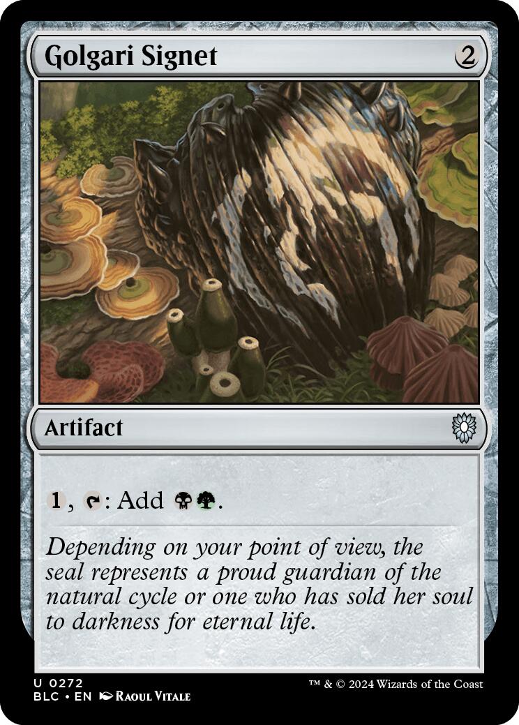 Golgari Signet [Bloomburrow Commander] | Mega City Incorporated