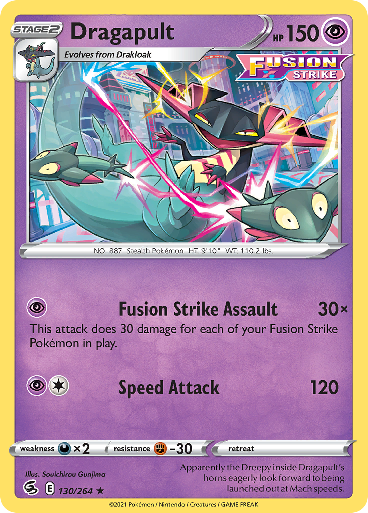 Dragapult (130/264) (Theme Deck Exclusive) [Sword & Shield: Fusion Strike] | Mega City Incorporated