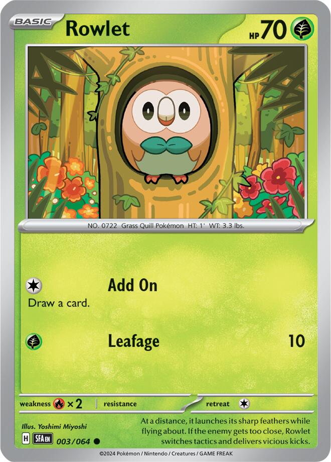 Rowlet (003/064) [Scarlet & Violet: Shrouded Fable] | Mega City Incorporated