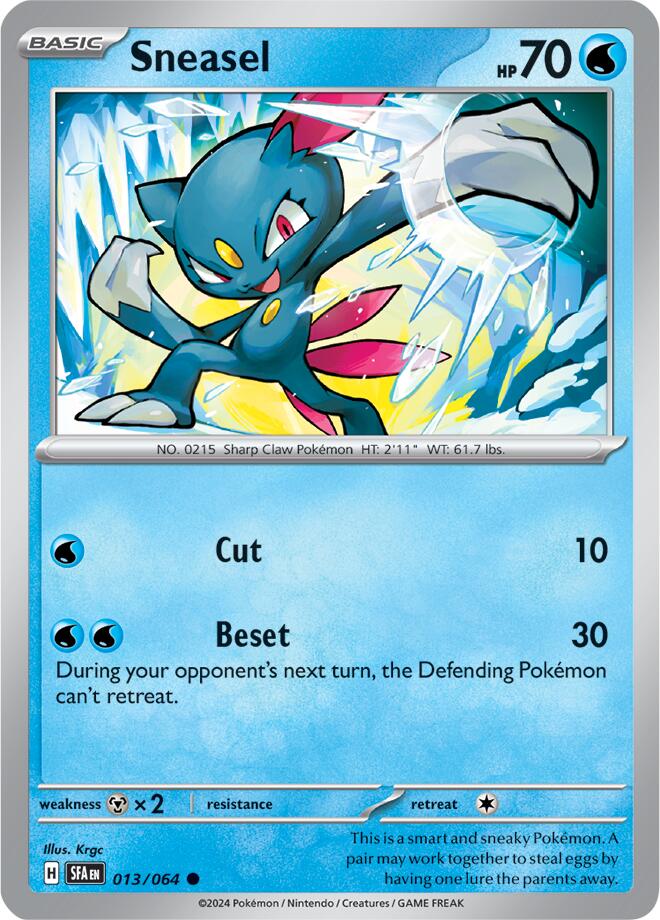 Sneasel (013/064) [Scarlet & Violet: Shrouded Fable] | Mega City Incorporated