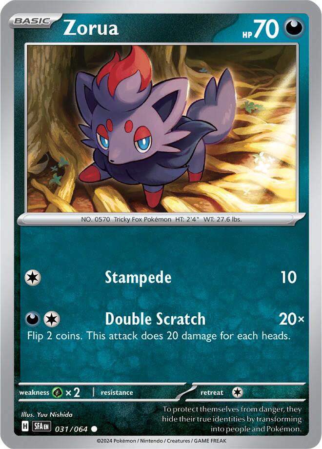 Zorua (031/064) [Scarlet & Violet: Shrouded Fable] | Mega City Incorporated