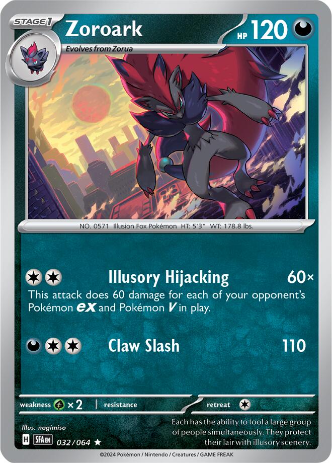 Zoroark (032/064) [Scarlet & Violet: Shrouded Fable] | Mega City Incorporated