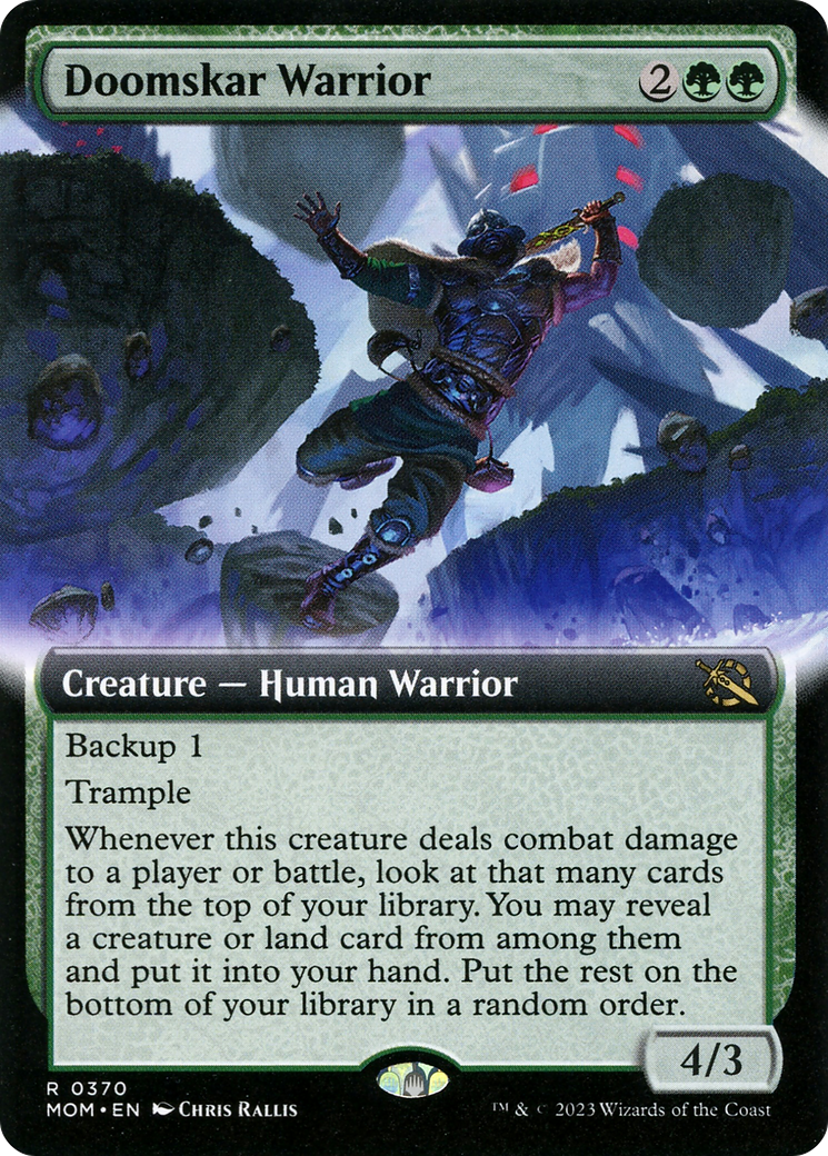 Doomskar Warrior (Extended Art) [March of the Machine] | Mega City Incorporated