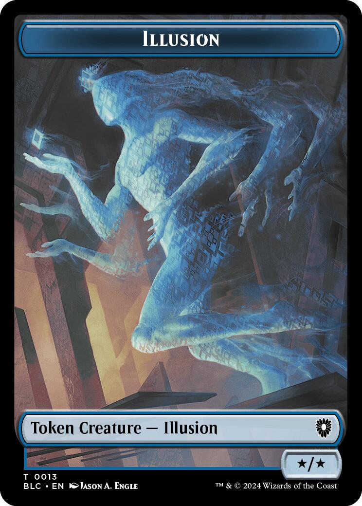 Illusion // Goblin Double-Sided Token [Bloomburrow Commander Tokens] | Mega City Incorporated