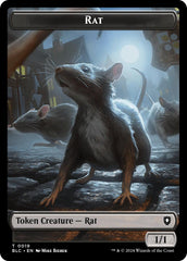 Rat // Raccoon Double-Sided Token [Bloomburrow Commander Tokens] | Mega City Incorporated