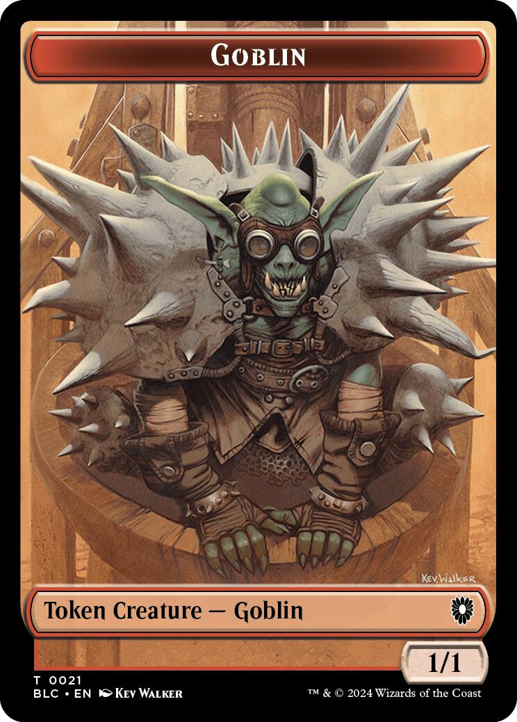 Goblin // Thopter Double-Sided Token [Bloomburrow Commander Tokens] | Mega City Incorporated