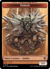 Goblin // Thopter Double-Sided Token [Bloomburrow Commander Tokens] | Mega City Incorporated