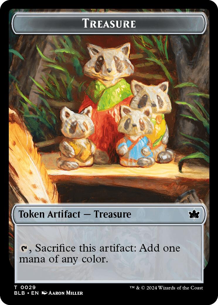 Cat // Treasure Double-Sided Token [Bloomburrow Commander Tokens] | Mega City Incorporated
