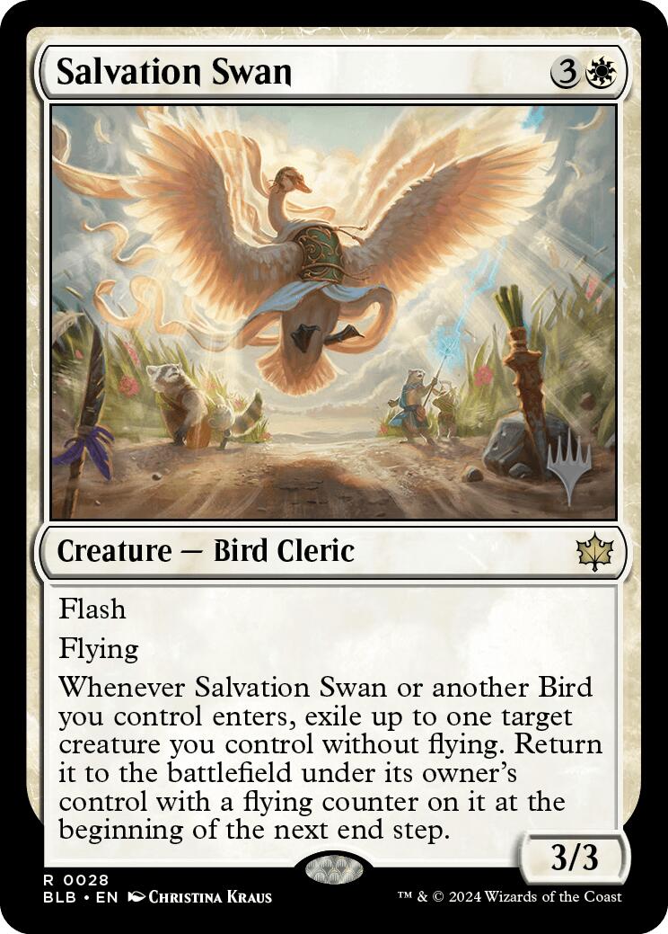 Salvation Swan (Promo Pack) [Bloomburrow Promos] | Mega City Incorporated