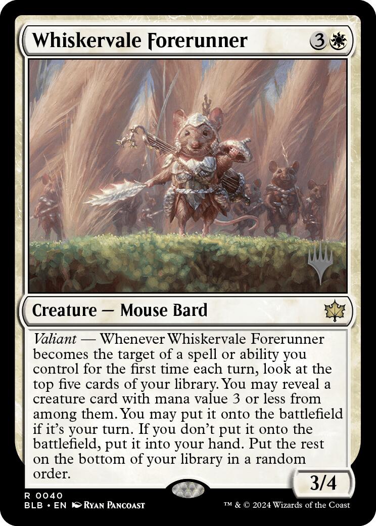 Whiskervale Forerunner (Promo Pack) [Bloomburrow Promos] | Mega City Incorporated