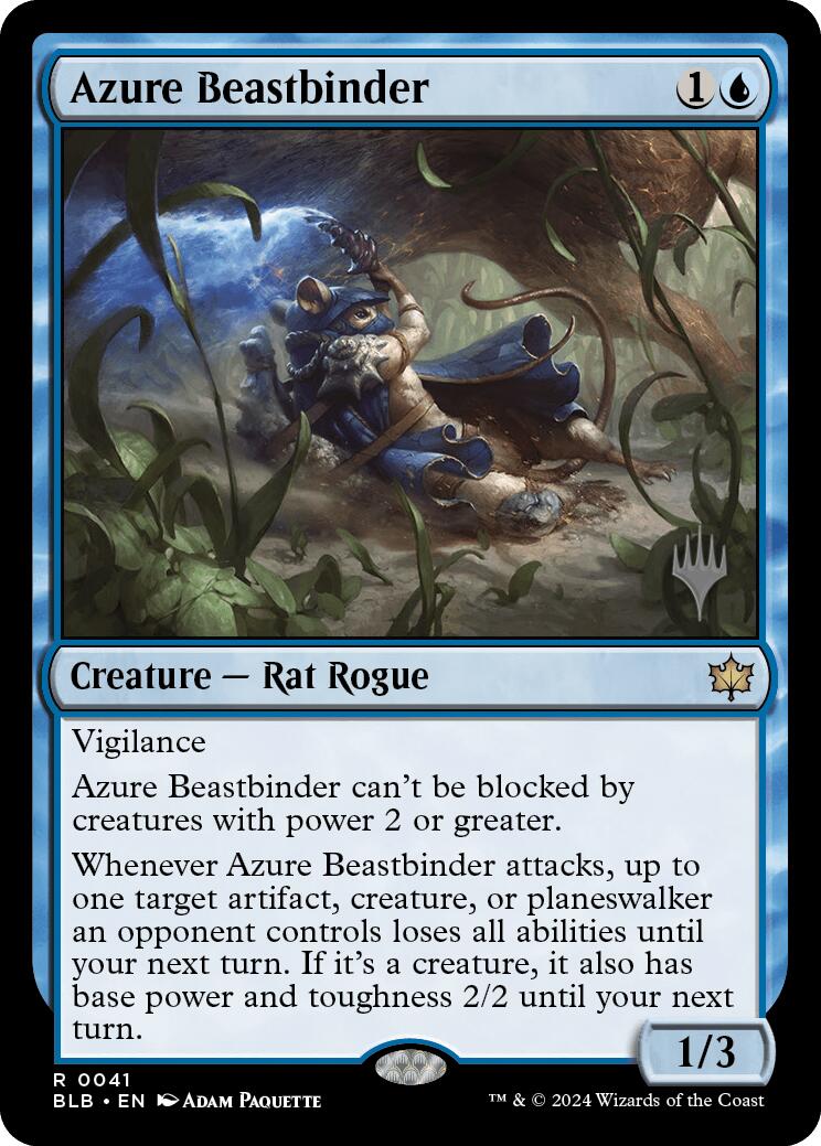 Azure Beastbinder (Promo Pack) [Bloomburrow Promos] | Mega City Incorporated