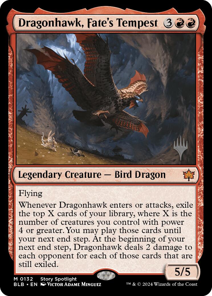 Dragonhawk, Fate's Tempest (Promo Pack) [Bloomburrow Promos] | Mega City Incorporated