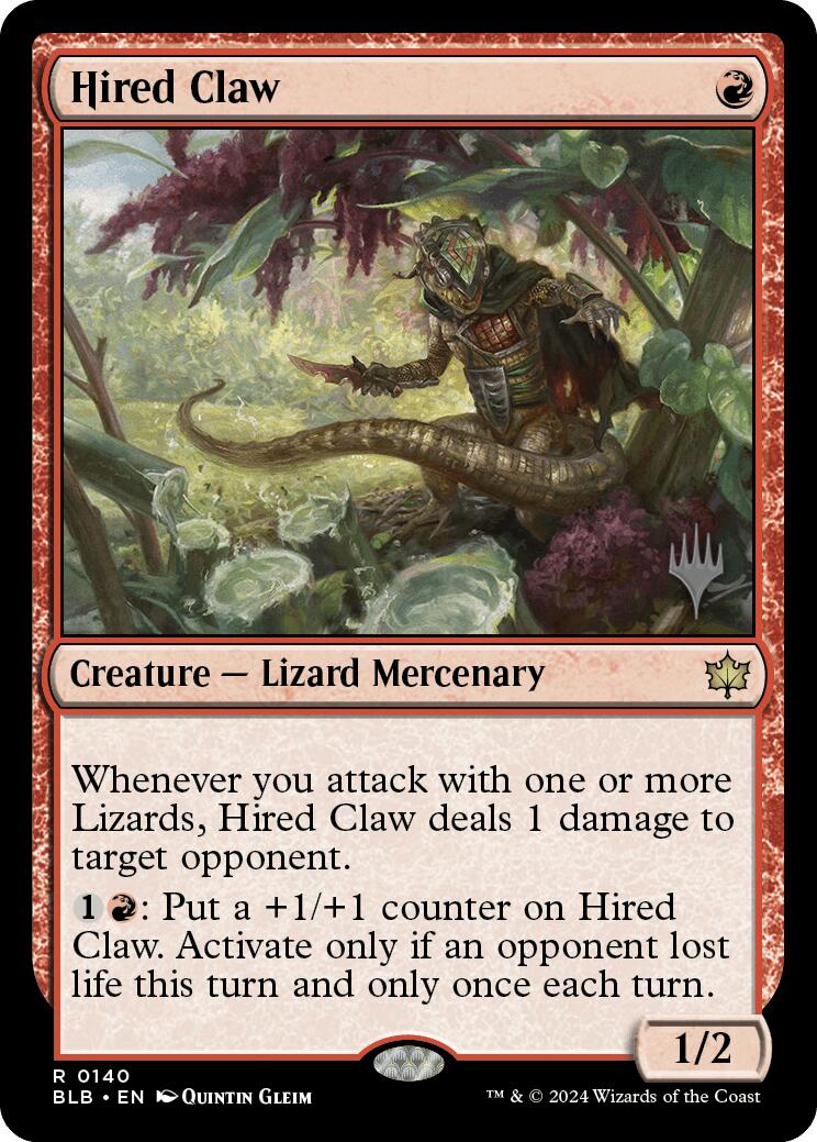 Hired Claw (Promo Pack) [Bloomburrow Promos] | Mega City Incorporated