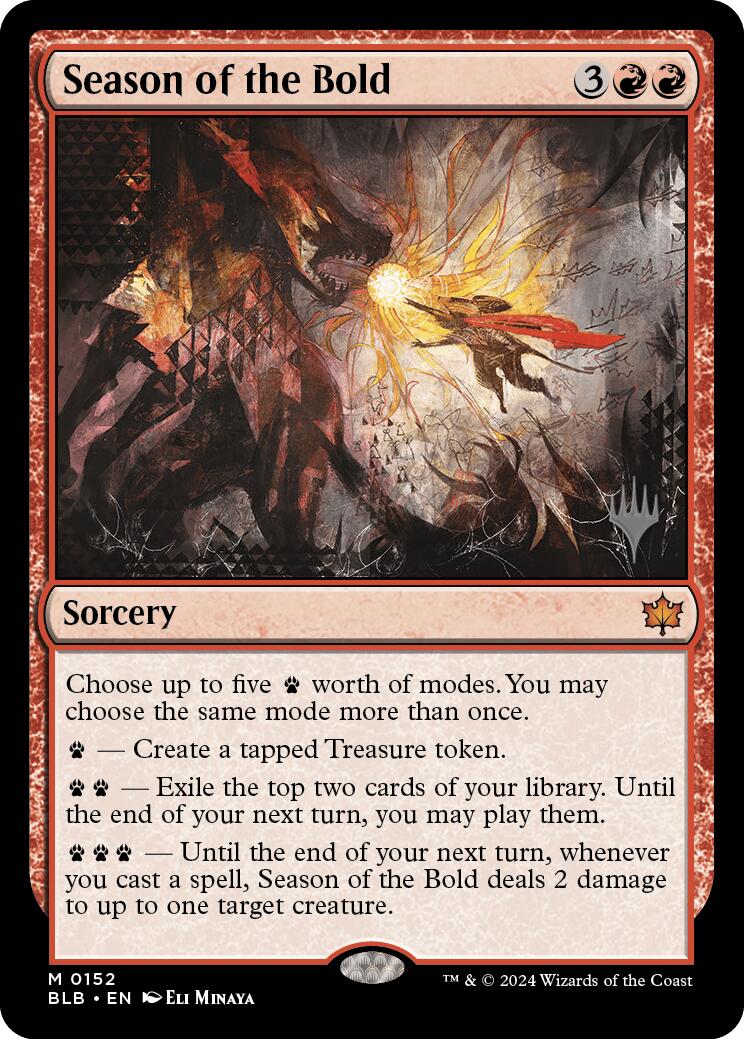 Season of the Bold (Promo Pack) [Bloomburrow Promos] | Mega City Incorporated