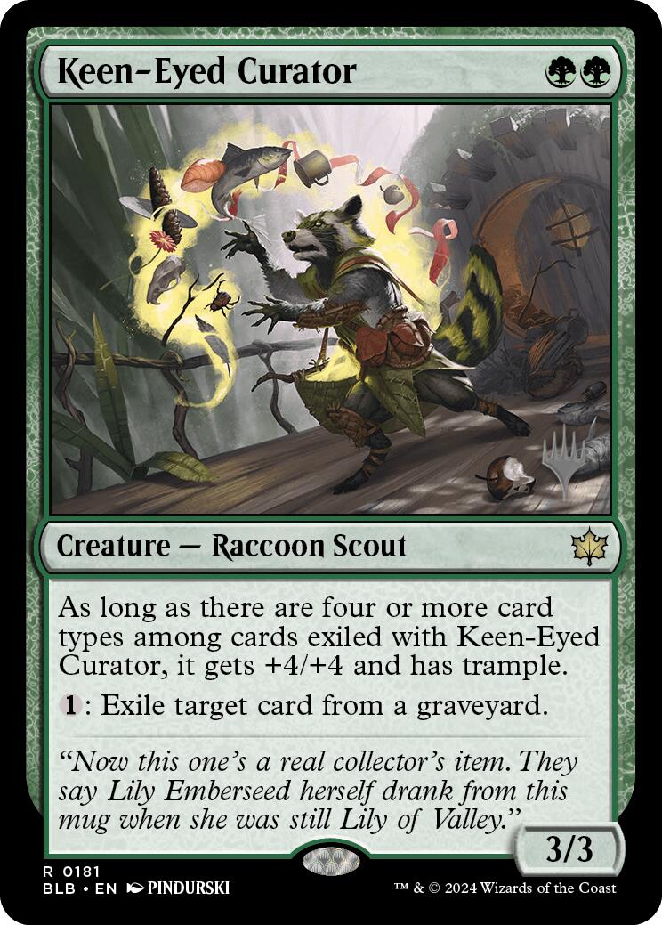 Keen-Eyed Curator (Promo Pack) [Bloomburrow Promos] | Mega City Incorporated